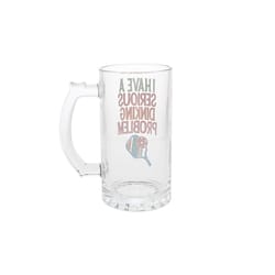 Pavilion Positively Pickled 16 oz Clear Glass Beer Glass