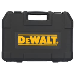 DeWalt 1/4 and 3/8 in. drive Metric/SAE Mechanic's Tool Set 84 pc