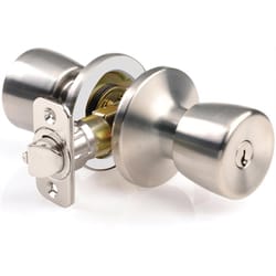 Ace Mobile Home Satin Entry Door Knob 1-3/4 in.