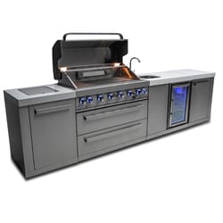 Mont Alpi MAi805-BEV 6 Burner Natural Gas/Propane Grill Silver