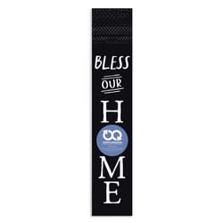 P. Graham Dunn 36 in. H X 1 in. W X 7 in. L Black MDF Bless Our Home Switcheroo Sign