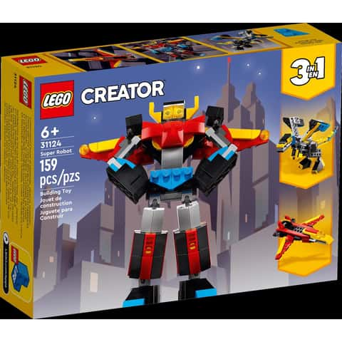 LEGO Creator 3 in 1 Super Robot Building Kit, Kids Can Build a Toy Robot or  a Toy Dragon, or a Model Jet Plane, Makes a Creative Gift for Kids, Boys