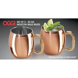 OGGI 20 oz Copper/Gold Stainless Steel Mule Mug