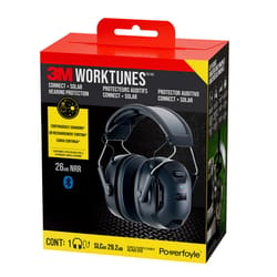 3M WorkTunes 26 dB Plastic Hearing Protector Black 1 pk