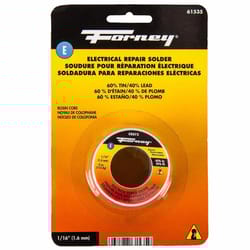 Forney 4 oz Rosin Core Solder Wire 0.06 in. D Tin/Lead 60/40 1 pc