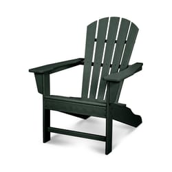 POLYWOOD Green HDPE Frame Adirondack Armchair