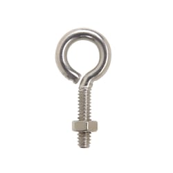 Hampton 3/16 in. X 1-1/2 in. L Stainless Stainless Steel Eyebolt Nut Included