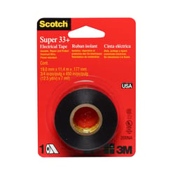 Scotch Super 33+ 3/4 in. W X 450 in. L Black Vinyl Electrical Tape