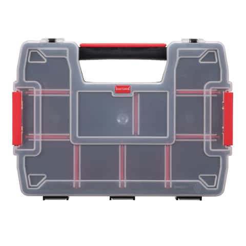 Craftsman VersaStack 9.84 in. W X 2.73 in. H Small Parts Bin Plastic 20  compartments Black/Red - Ace Hardware