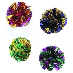 Spot Assorted Mylar Balls Cat Toy 1.5 in. 4 pk