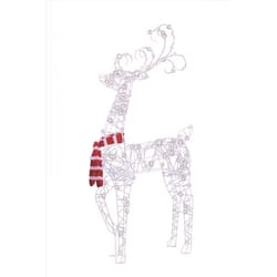 Celebrations LED Cool White Reindeer 4 ft. Yard Decor