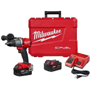 Milwaukee  M18 FUEL  18 volt 1/2 in. Brushless Cordless Hammer Drill/Driver  Kit 2000 rpm 32000 bpm 