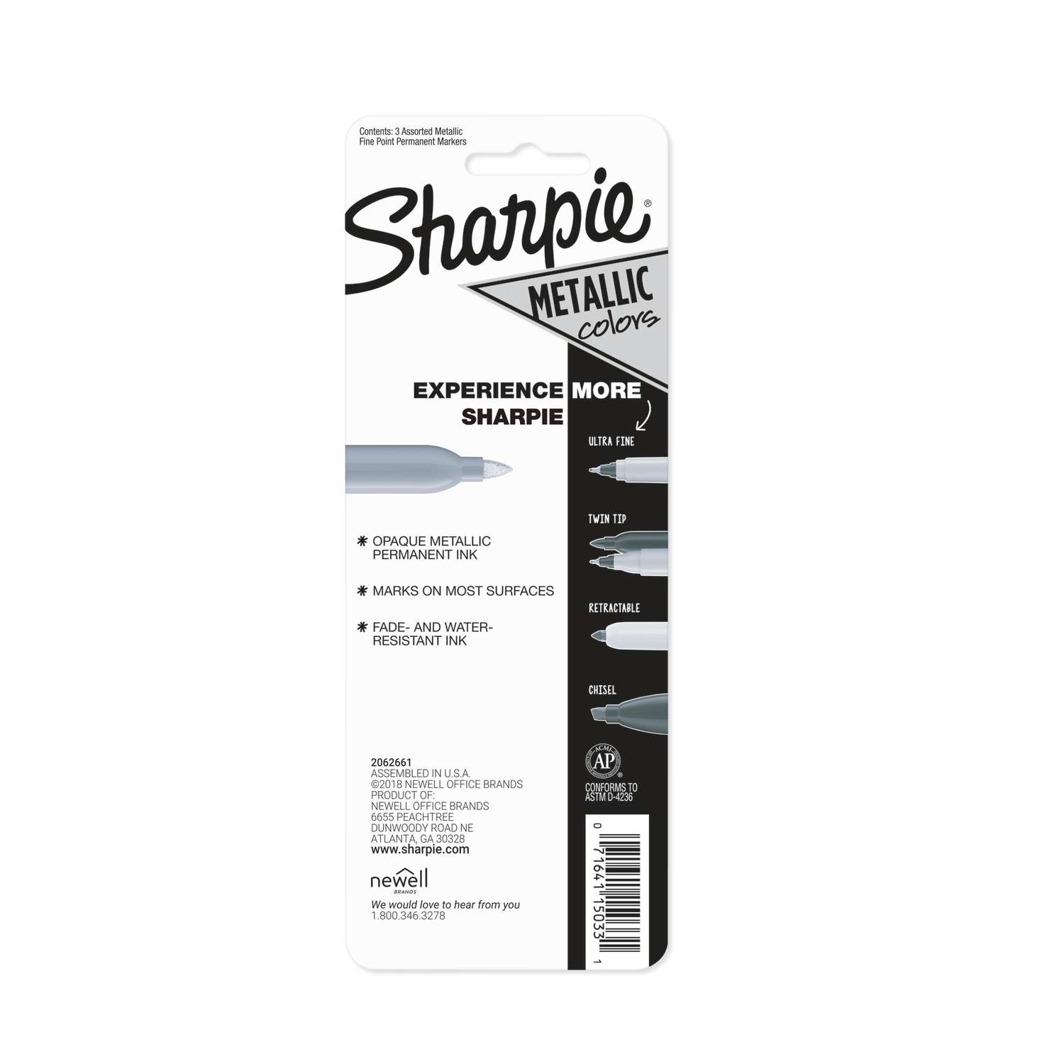 Sharpie Metallic Gold Fine Tip Permanent Marker 2 pk - Ace Hardware