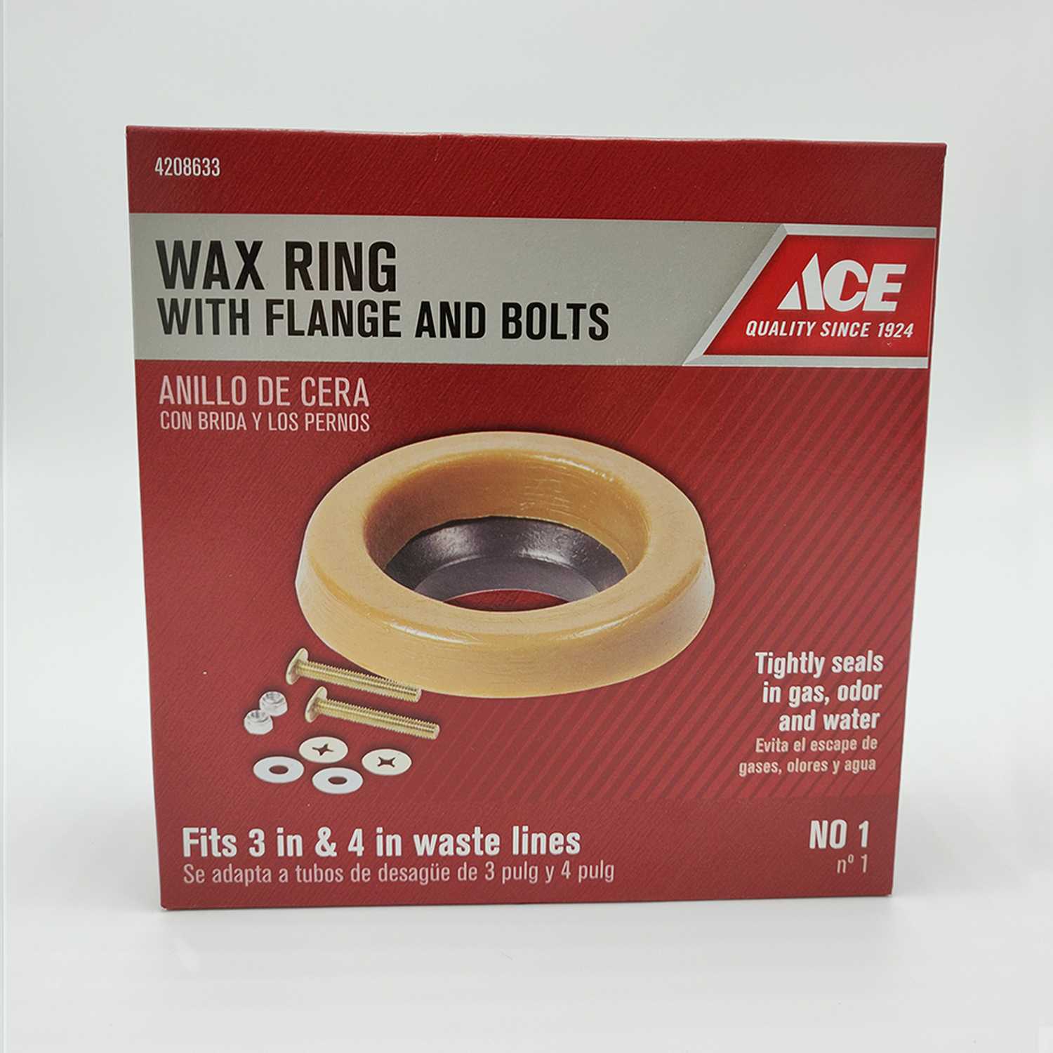 Ace Toilet Bowl Gasket with Wax & Flange Ace Hardware