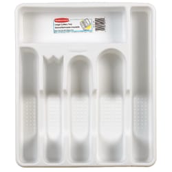 Rubbermaid - 15 x 6 x 2 White Plastic Drawer Organizer