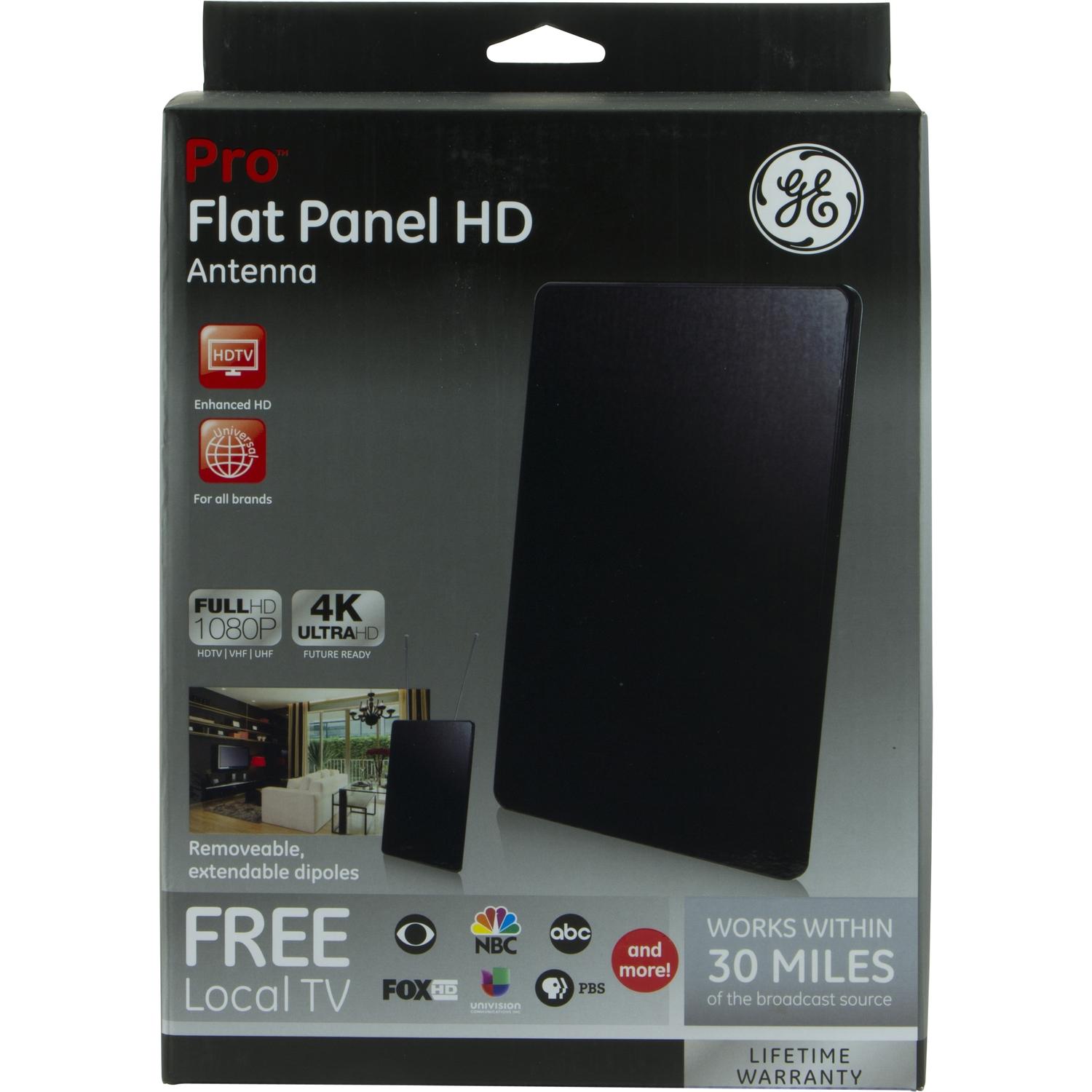 UPC 030878336888 product image for GE Pro HDTV Indoor Flat HDTV Multi-Directional Antenna (33688) | upcitemdb.com