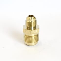 ATC 5/8 in. Flare 3/8 in. D Flare Yellow Brass Union