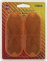 Peterson Amber Oblong Reflector 1 pk