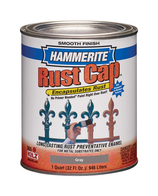 UPC 051652442458 product image for Hammerite Rust Cap Rust Preventative Paint in Gray (44245) | upcitemdb.com