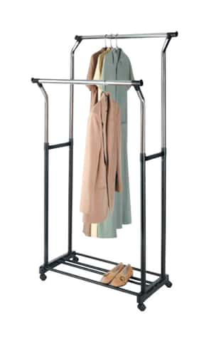 Whitmor Adjustable Rolling Garment Rack