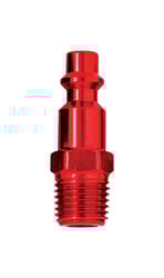 Tru-Flate Tru-Match Aluminum I/M Style Plug 1/4 in. Male 1 pc