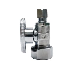 Keeney 5/8 in. Comp X 1/4 in. Compression Brass Straight Valve