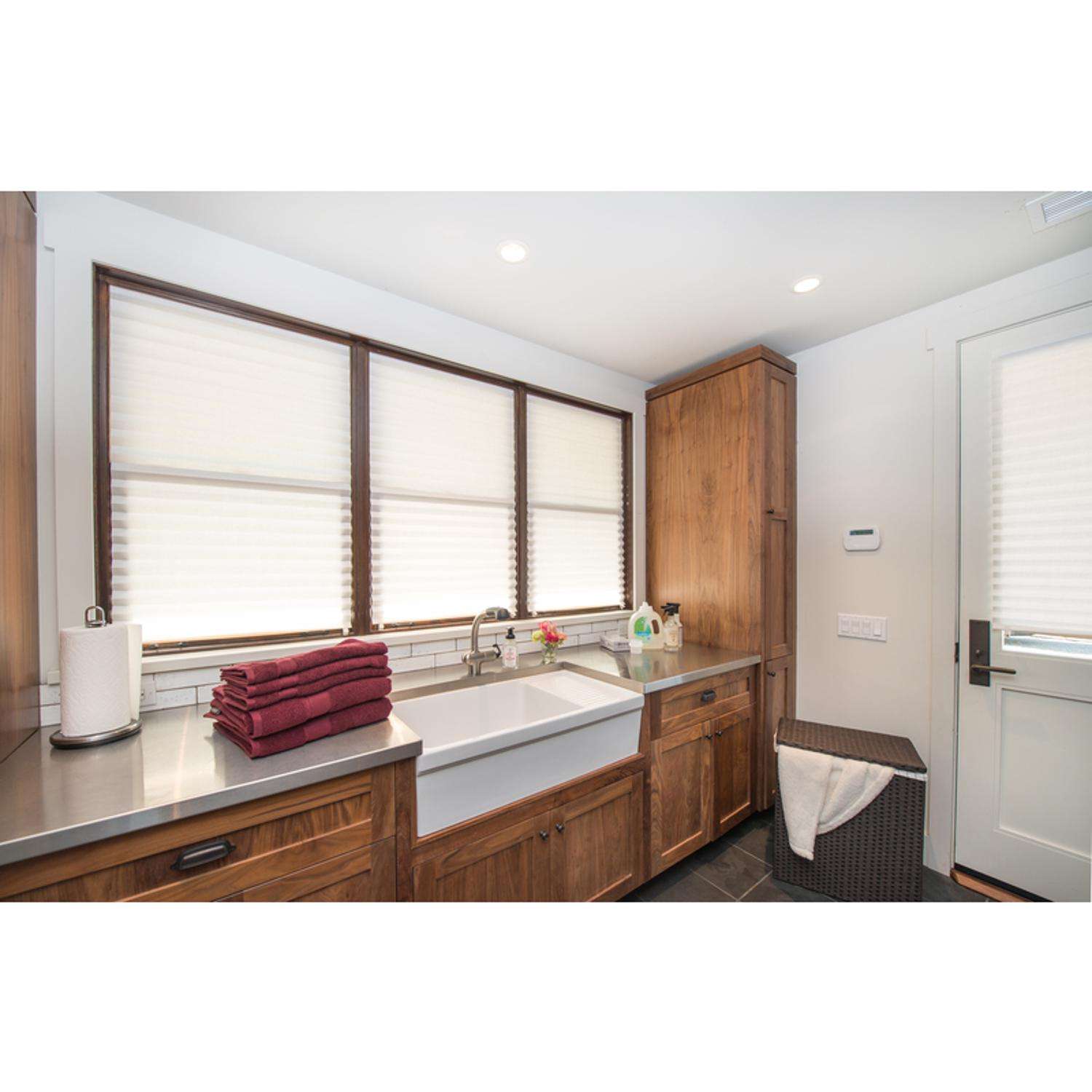 A Simple Mod to our RV Door Window Shade Gives Both a View & Privacy! 
