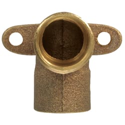 NIBCO 1/2 in. Sweat X 1/2 in. D Sweat Brass Drop Ear Elbow 1 pk