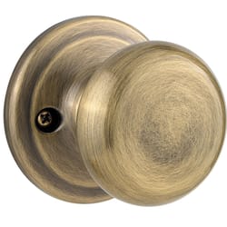 Kwikset Juno Antique Brass Passage Lockset 1-3/4 in.