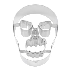 R&M International Corp International 3 in. L Skull Cookie Cutter Silver 1 pc