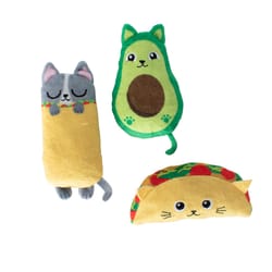 Pet Shop by Fringe Studio Assorted Plush Kitty Cravings Cat Toy 1 pk