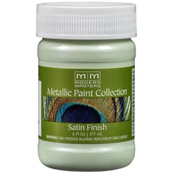Modern Masters Satin Cool Mint Water-Based Metallic Paint Exterior and Interior 6 oz