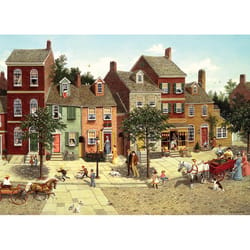 Cobble Hill The Curve In The Square Jigsaw Puzzle Cardboard 1000 pc