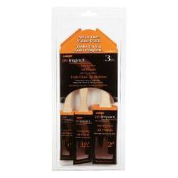 Linzer Pro Impact Assorted in. Flat Paint Brush Set