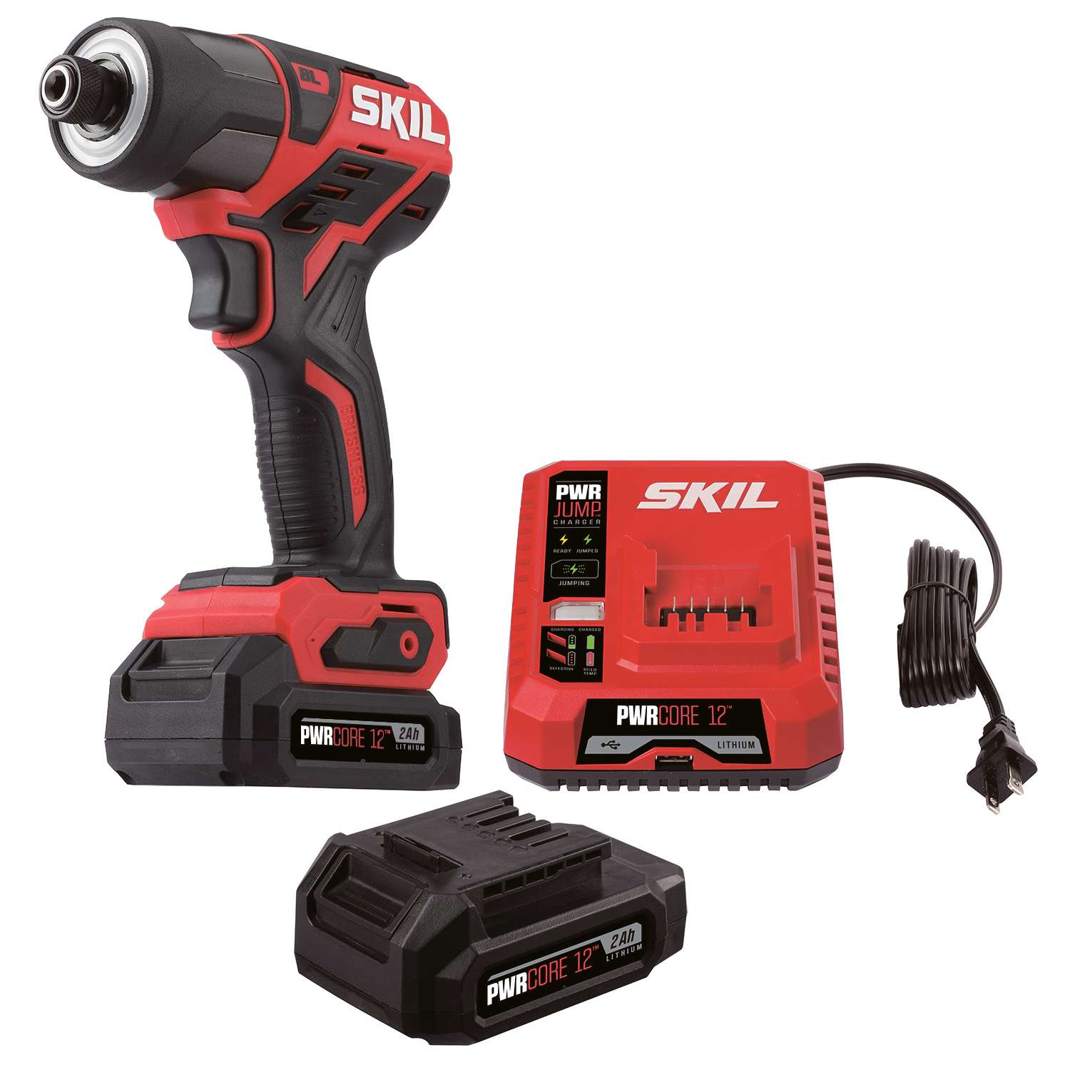 Skil PWRCore 12 12 volt 1/4 in. Cordless Brushless Impact Driver Kit