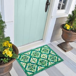 Liora Manne Illusions 1.58 ft. W X 2.42 ft. L Emerald Madrid Polyester Door Mat