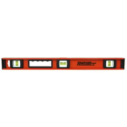 Johnson 24 in. Aluminum Heavy Duty I-Beam Level 3 vial