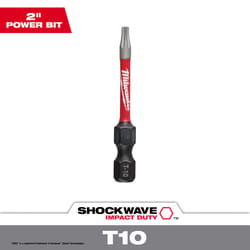 Milwaukee Shockwave Torx T10 X 2 in. L Screwdriver Bit Steel 1 pc