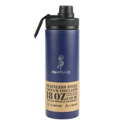 Aquapelli 18 oz Blueprint Blue BPA Free Vacuum Insulated Bottle