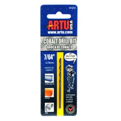 ARTU 7/64 in. X 2-11/16 in. L Cobalt Drill Bit Straight Shank 1 pc