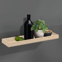 Dolle Loggia 1.6 in. H X 31.5 in. W X 5.9 in. D Oak Wood Floating Shelf