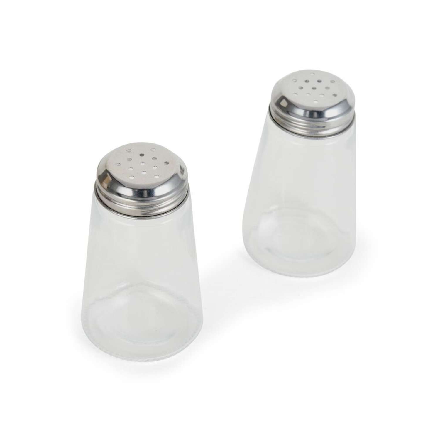 Salt and Pepper Shakers with Adjustable Pour Hole, 3 Oz Salt