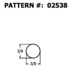 Alexandria Moulding Round Ramin Hardwood Dowel 3/8 in. D X 48 in. L 1 pk Orange