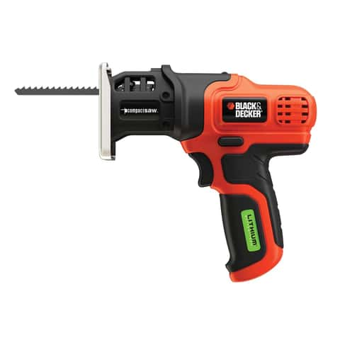 Black+Decker 7.2V Cordless Brushed Reciprocating Saw Kit (Battery &  Charger) - Ace Hardware