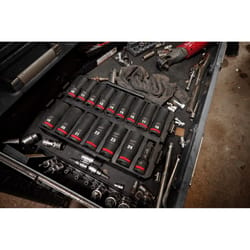Milwaukee Shockwave 1/2 in. drive Metric 6 Point Impact Rated Socket Set 16 pc