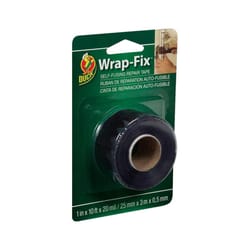 Duck Wrap-Fix 1 in. W X 10 ft. L Black Self-Fusing Repair Tape