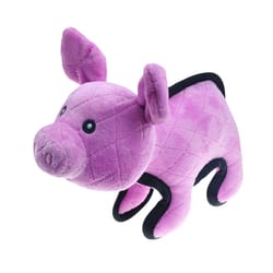 Boss Pet Pet Park Blvd Purple Tuffimals Pig Dog Toy Large 1 pk