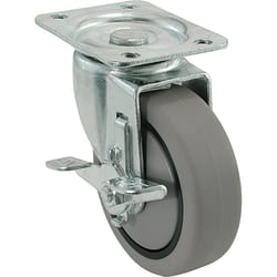 Shepherd Hardware 4 in. D Swivel Thermoplastic Rubber over Polypropylene Hub Caster 250 lb 1 pk