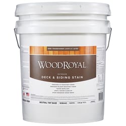 Ace Wood Royal Semi-Transparent Tintable Neutral Base Acrylic Latex Deck and Siding Stain 5 gal