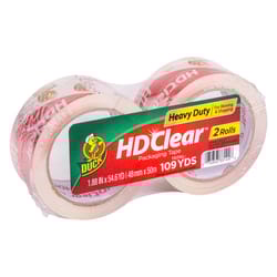Duck HD Clear 1.88 in. W X 54.6 yd L Heavy Duty Packaging Tape 2 pk